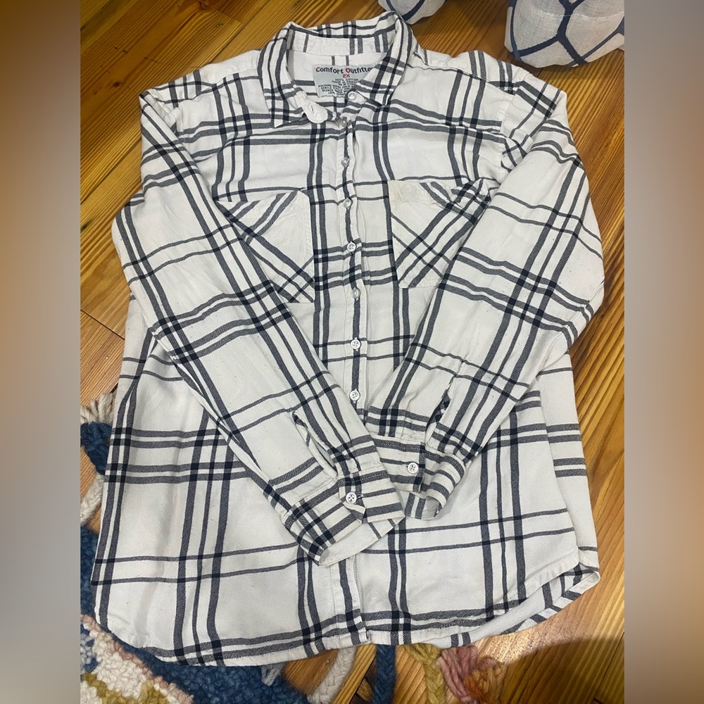 White and Black Flannel